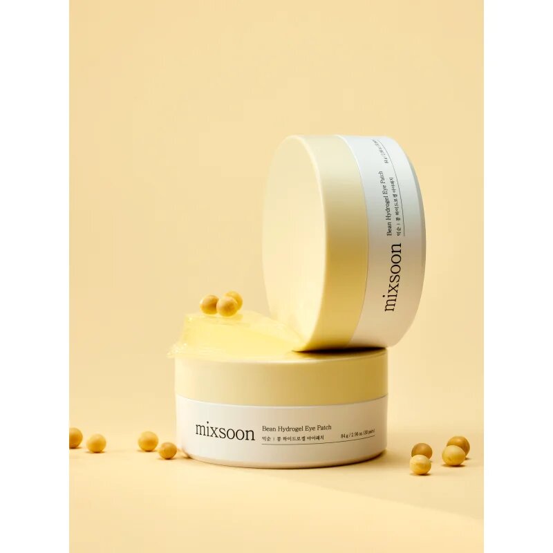mixsoon Bean Hydrogel Eye Patch hydrogelová maska na oční okolí pro rozjasnění a vyhlazení pleti 60 ks