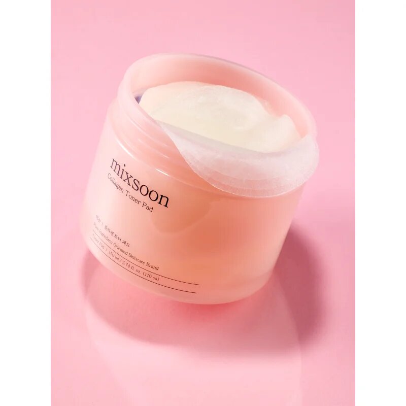 mixsoon Collagen tonizační polštářky pro rozjasnění a vyhlazení pleti 110x1 ks