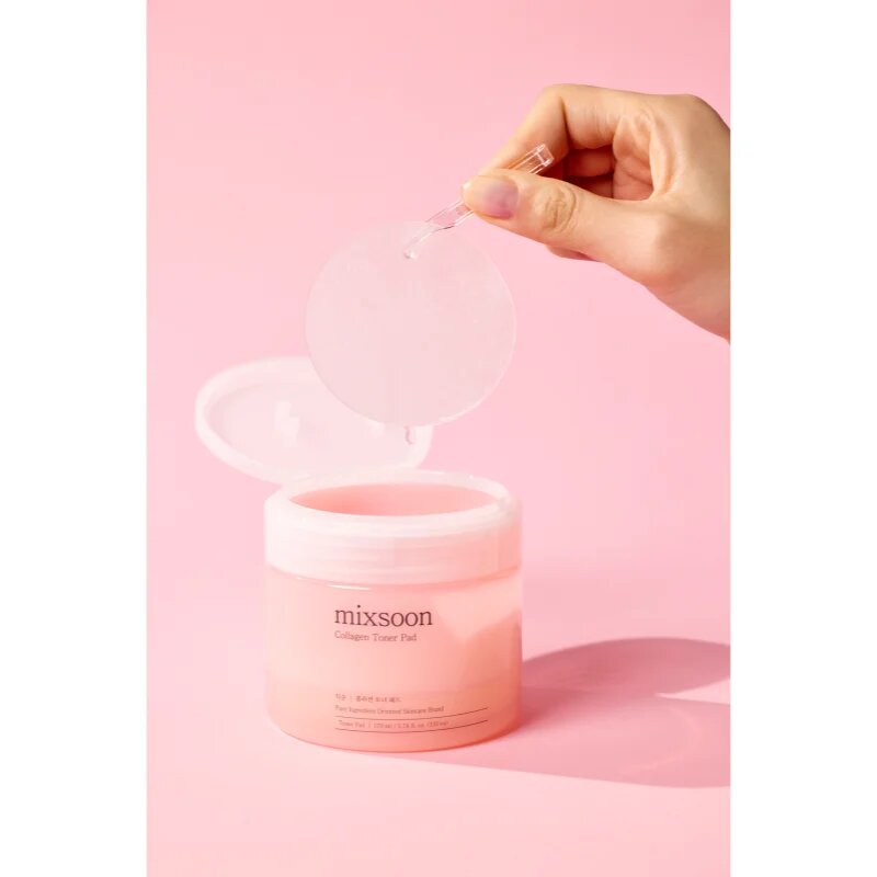 mixsoon Collagen tonizační polštářky pro rozjasnění a vyhlazení pleti 110x1 ks