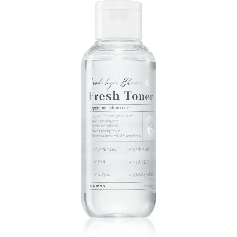 Mizon Good Bye Blemish Fresh Toner zklidňující pleťové tonikum pro problematickou pleť akné 120 ml