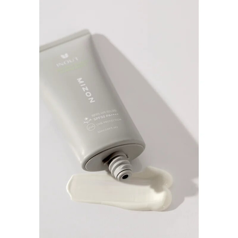 Mizon Inout Watery Sheer Sunscreen lehký ochranný krém na obličej s hydratačním účinkem SPF 50+ 50 ml