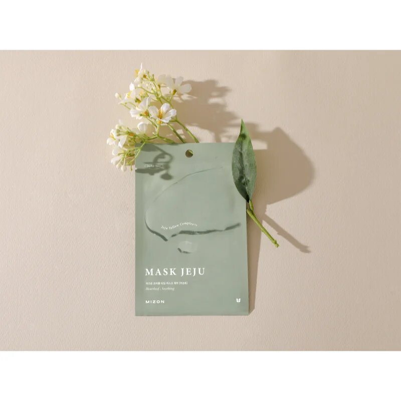 Mizon Joyful Time Jeju Heartleaf zklidňující plátýnková maska pro suchou a podrážděnou pleť 23 g
