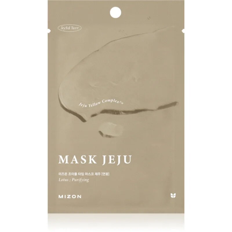 Mizon Joyful Time Jeju Lotus hydratační plátýnková maska pro čistou a zdravou pleť 23 g