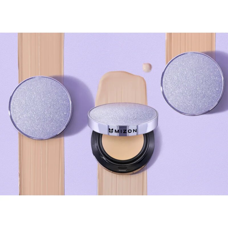 Mizon Vegan Collagen Cushion SPF38 PA++ dlouhotrvající make-up v houbičce s vysokou UV ochranou odstín #23 Natural Sand Beige 2x15 g