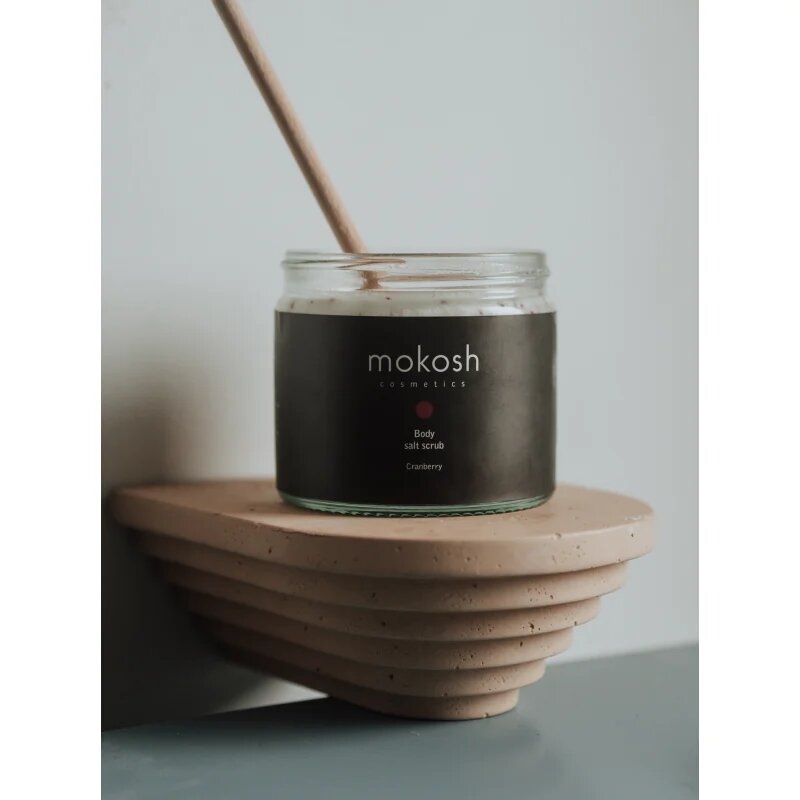 Mokosh Cranberry tělový peeling se solí 300 g