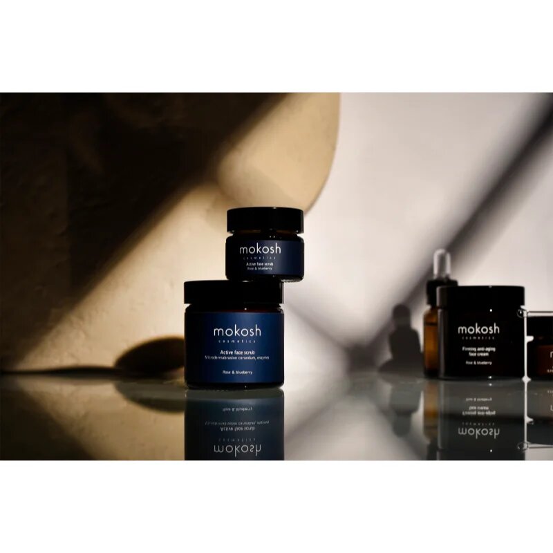 Mokosh Rose & Blueberry hydratační pleťový peeling 60 ml
