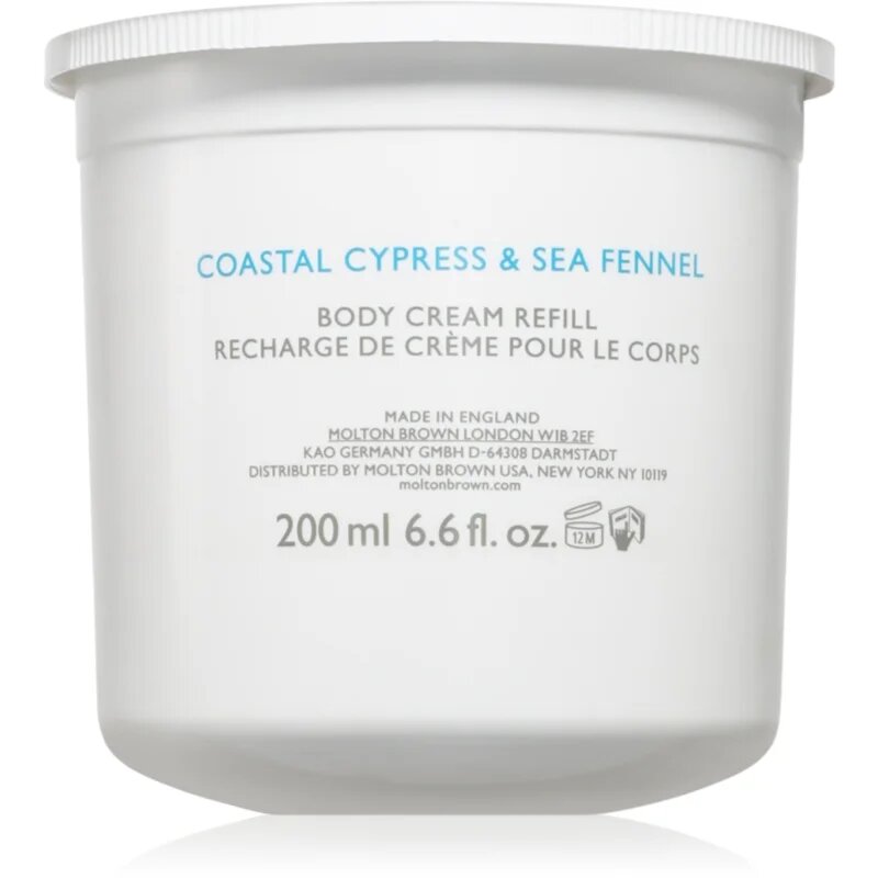 Molton Brown Coastal Cypress & Sea Fennel tělový krém – náhradní náplň 200 ml