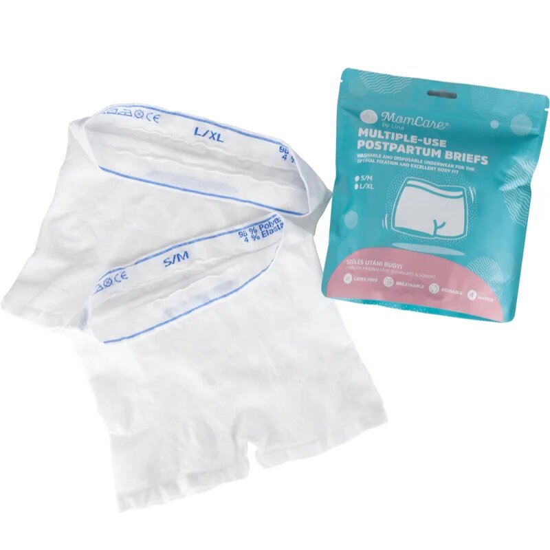 MomCare by Lina Postpartum Briefs poporodní kalhotky L-XL 4 ks