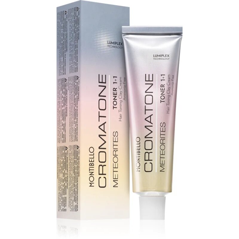 Montibello Cromatone Meteorites Toner barevný toner pro velmi světlou blond melírované a bílé vlasy odstín Titanium Grey 60 g