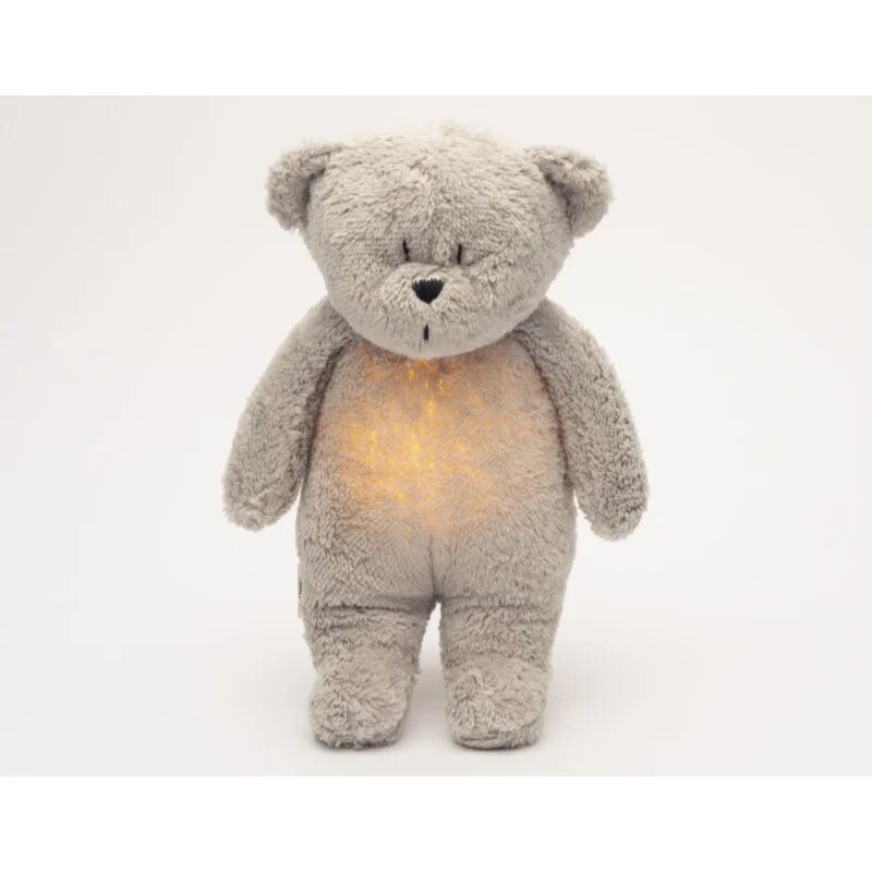 Moonie Bear 2.0 Organic Grey usínáček s melodií 1 ks