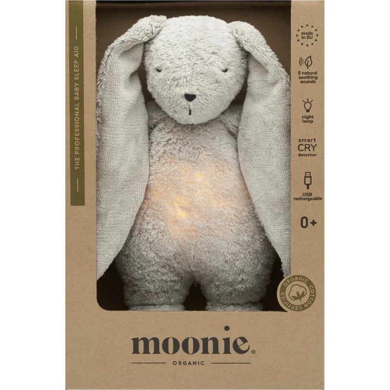Moonie The Humming Friend 2.0 Organic Grey usínáček s melodií 1 ks