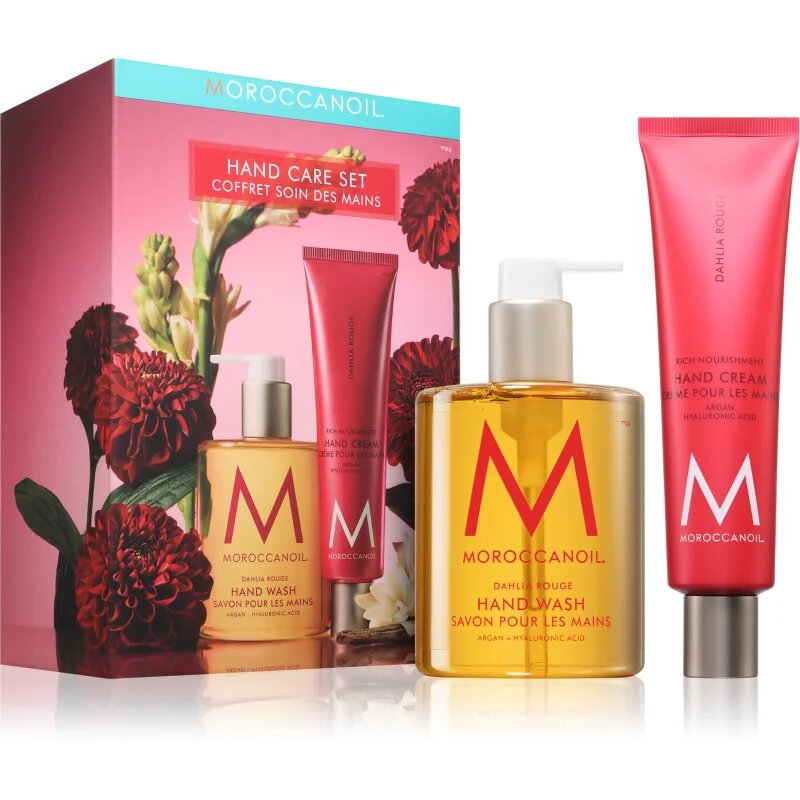 Moroccanoil Body Dahlia Rouge dárková sada na ruce