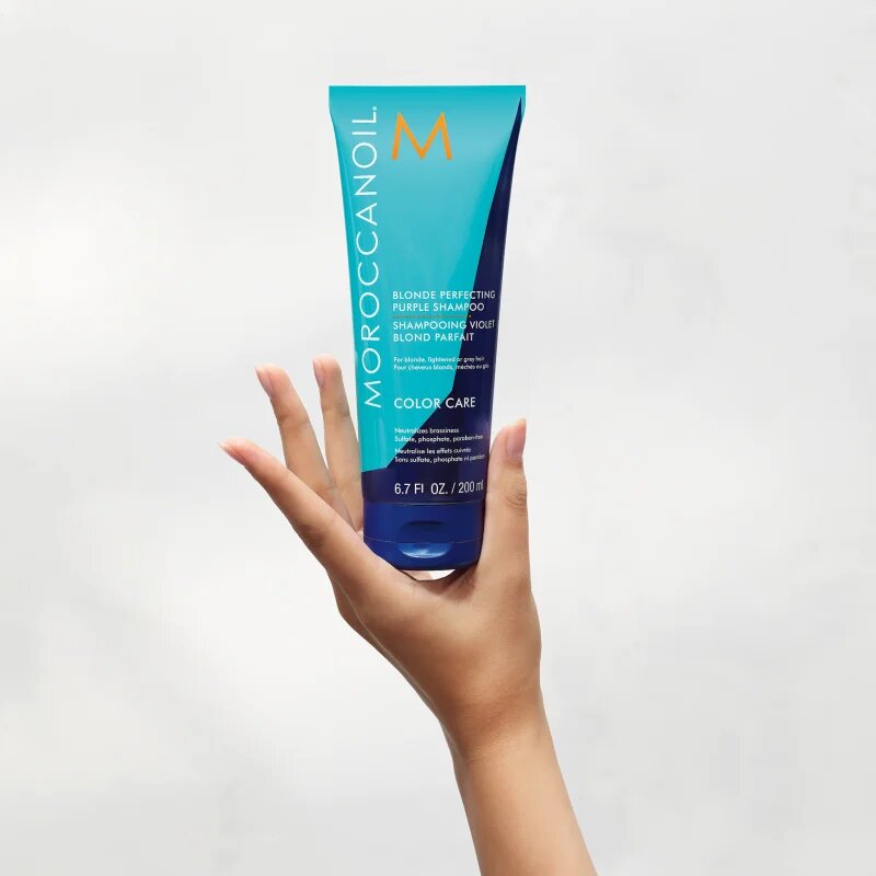 Moroccanoil Color Care Shampoo fialový tónovací šampon pro blond vlasy 200 ml