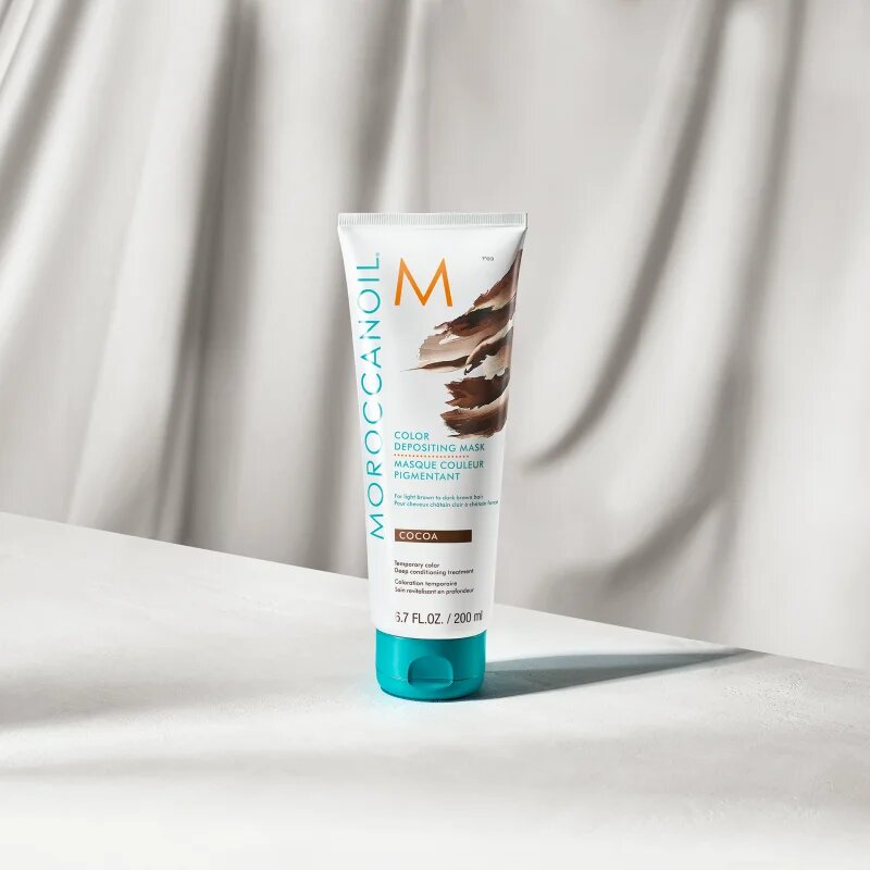 Moroccanoil Color Depositing jemná vyživující maska bez permanentních barevných pigmentů Cocoa 200 ml