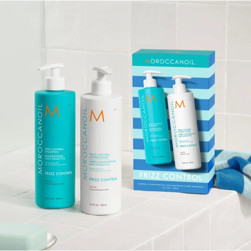 Moroccanoil Frizz Control Shampoo & Conditioner Duo sada proti krepatění