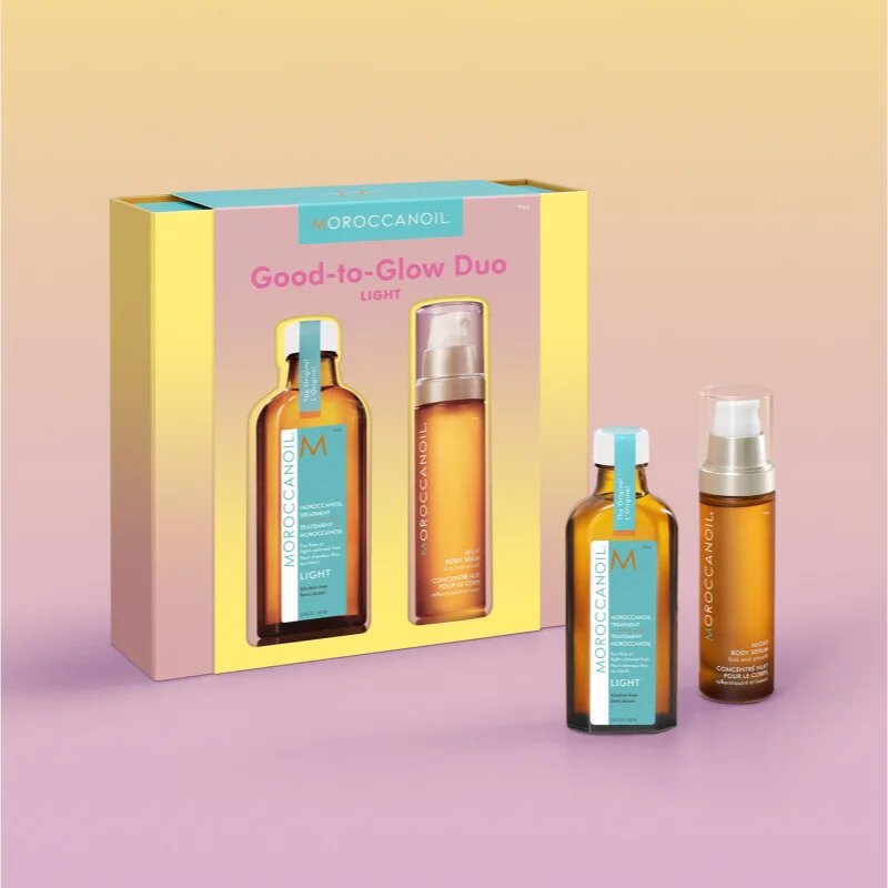Moroccanoil Good-to-Glow Duo Light sada na vlasy a tělo 1 ks