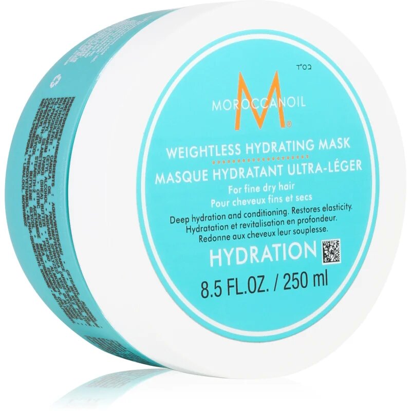 Moroccanoil Hydration Weightless Hydrating Mask hloubkově hydratační maska pro suché a křehké vlasy 250 ml
