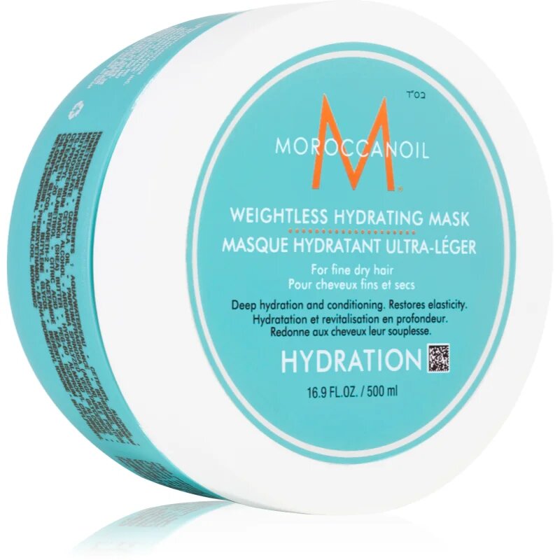 Moroccanoil Hydration Weightless Hydrating Mask hloubkově hydratační maska pro suché a křehké vlasy 500 ml