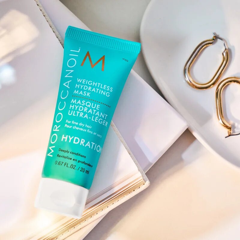 Moroccanoil Hydration Weightless Hydrating Mask hloubkově hydratační maska pro suché a křehké vlasy 75 ml