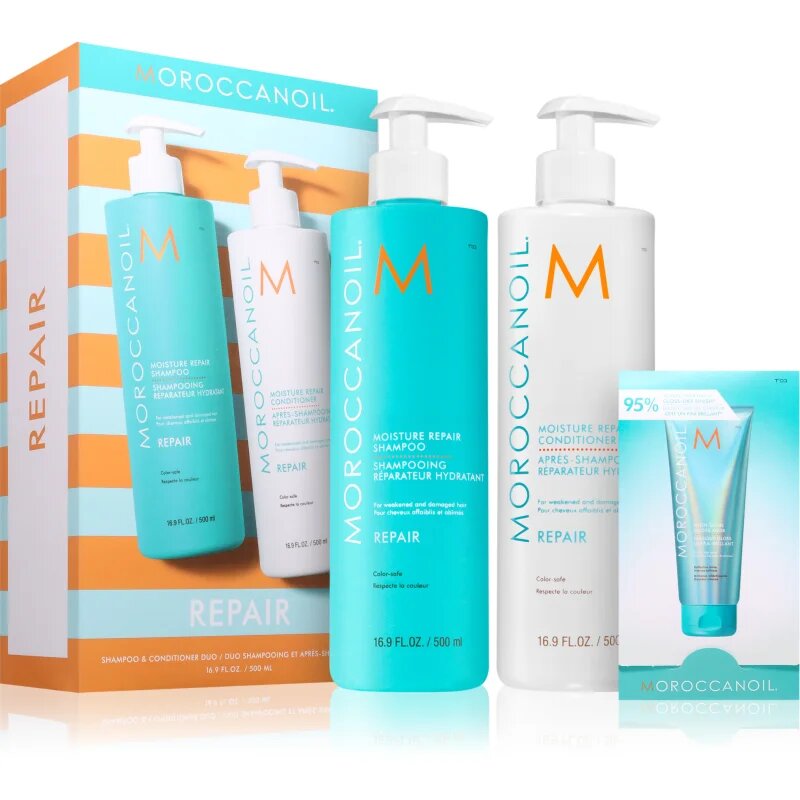 Moroccanoil Repair Shampoo & Conditioner Duo sada pro poškozené chemicky ošetřené vlasy