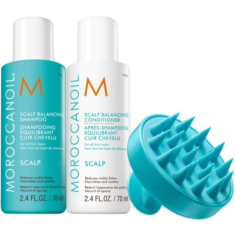 Moroccanoil Scalp Discovery Set sada pro mastnou pokožku hlavy proti lupům