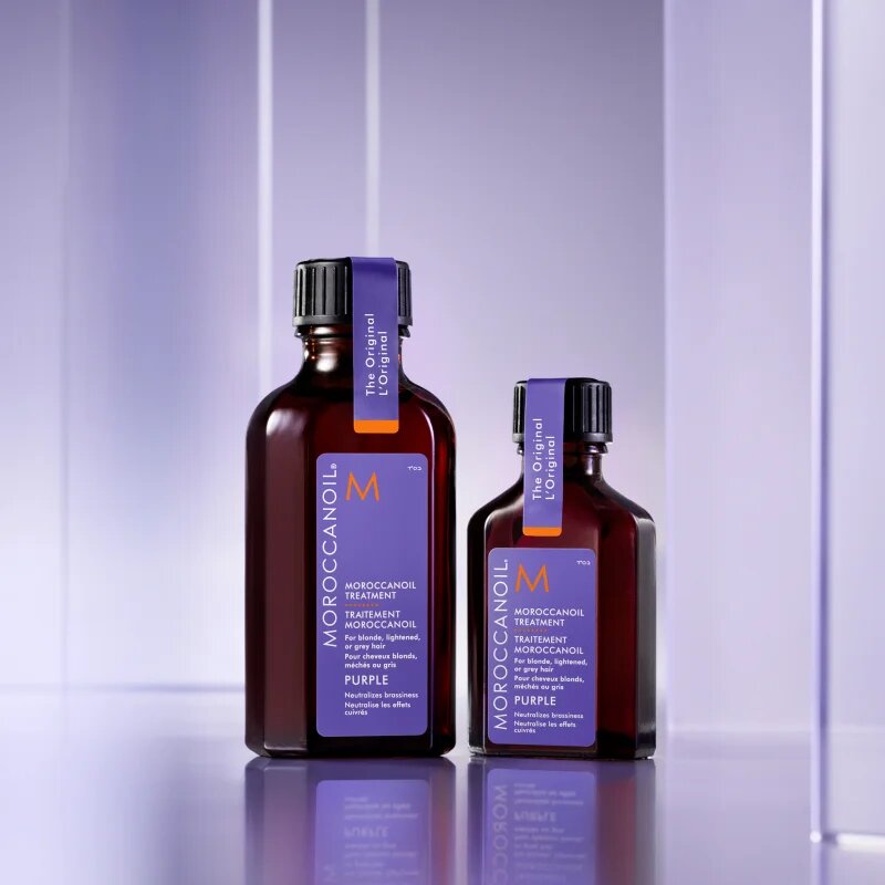 Moroccanoil Treatment Purple vyživující olej pro blond a šedivé vlasy 50 ml