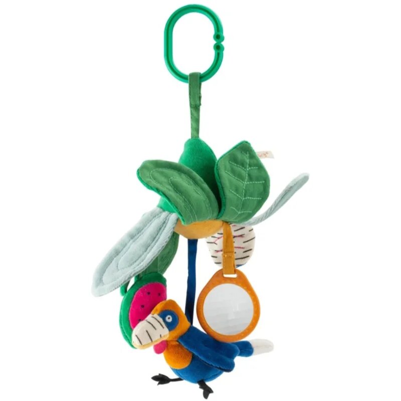 MOULIN ROTY Hanging Activity Flower kontrastní závěsná hračka 0m+ 1 ks
