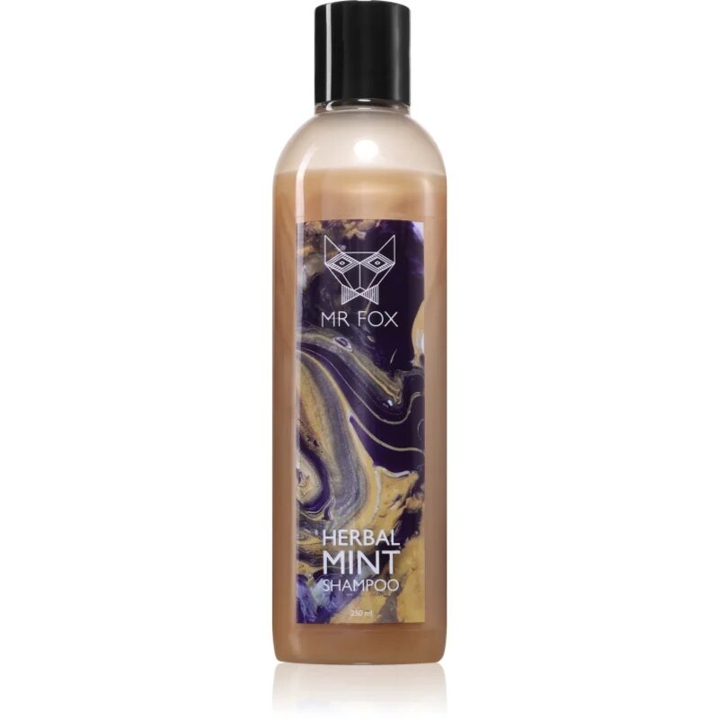 MR FOX Herbal Mint Shampoo bylinný šampon pro muže 250 ml