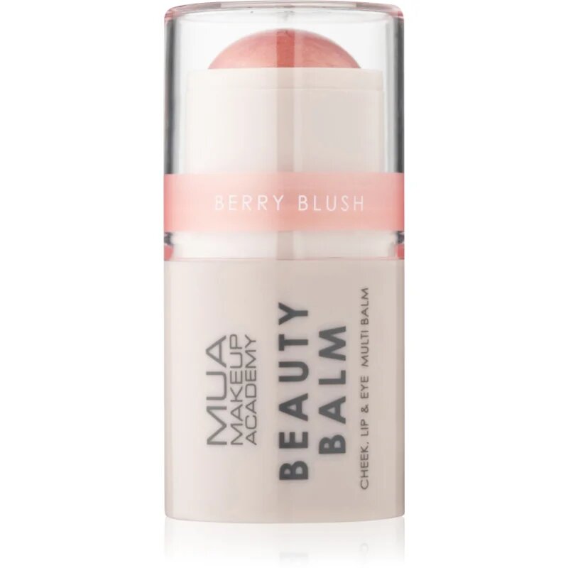 MUA Makeup Academy Beauty Balm krémová tvářenka v tyčince odstín Berry Blush 4 g