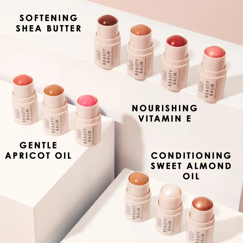 MUA Makeup Academy Beauty Balm krémový rozjasňovač v tyčince odstín Radiant Cashmere 4 g