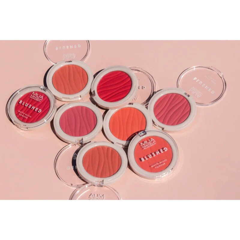 MUA Makeup Academy Blushed Powder Blusher pudrová tvářenka odstín Rose Tea 5 g