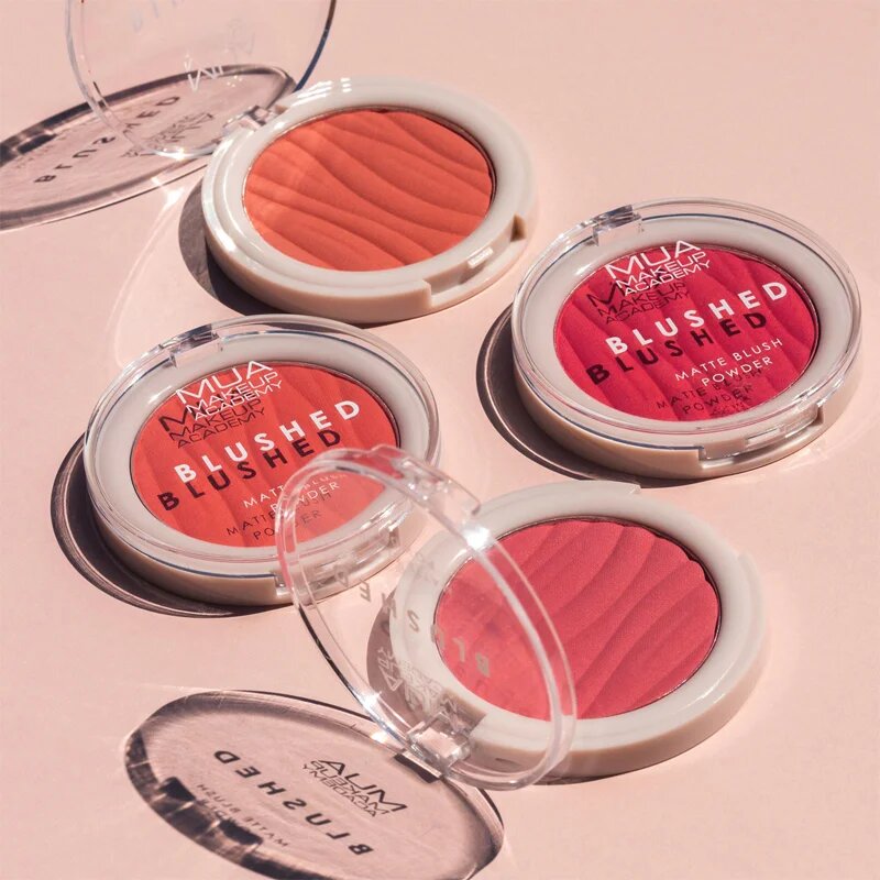 MUA Makeup Academy Blushed Powder Blusher pudrová tvářenka odstín Rose Tea 5 g