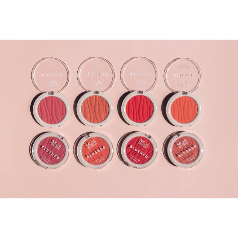 MUA Makeup Academy Blushed Powder Blusher pudrová tvářenka odstín Rouge Punch 5 g