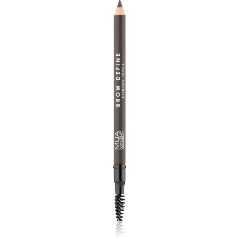 MUA Makeup Academy Brow Define dlouhotrvající tužka na obočí s kartáčkem odstín Dark Brown 12 g