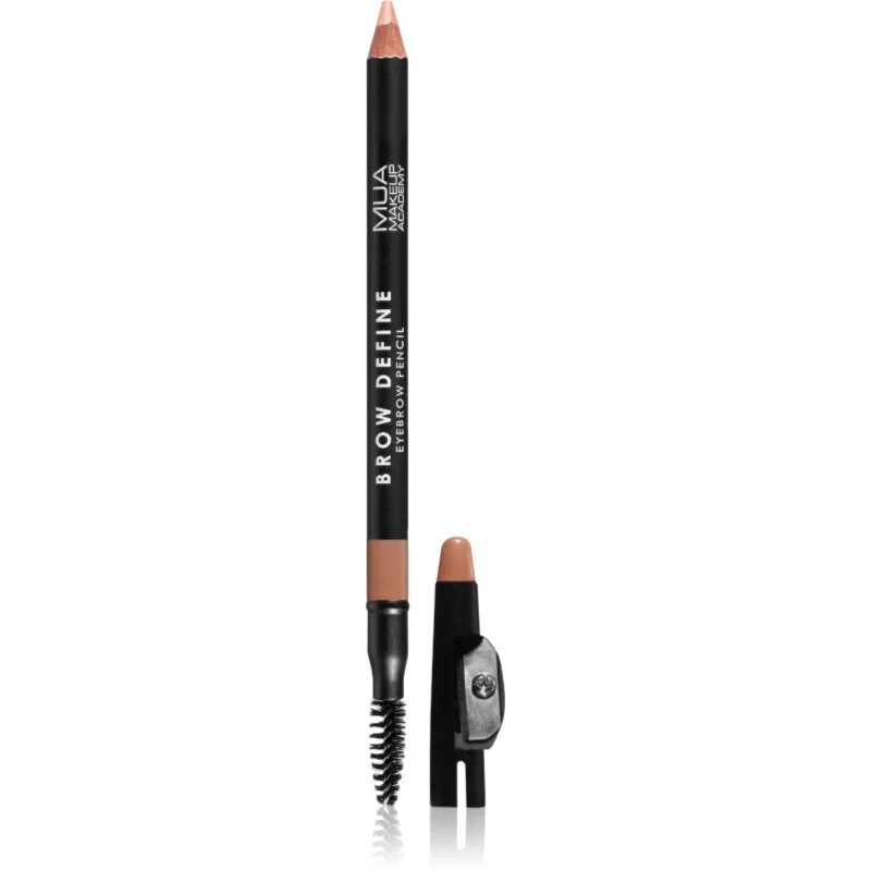 MUA Makeup Academy Brow Define dlouhotrvající tužka na obočí s kartáčkem odstín Fair 12 g