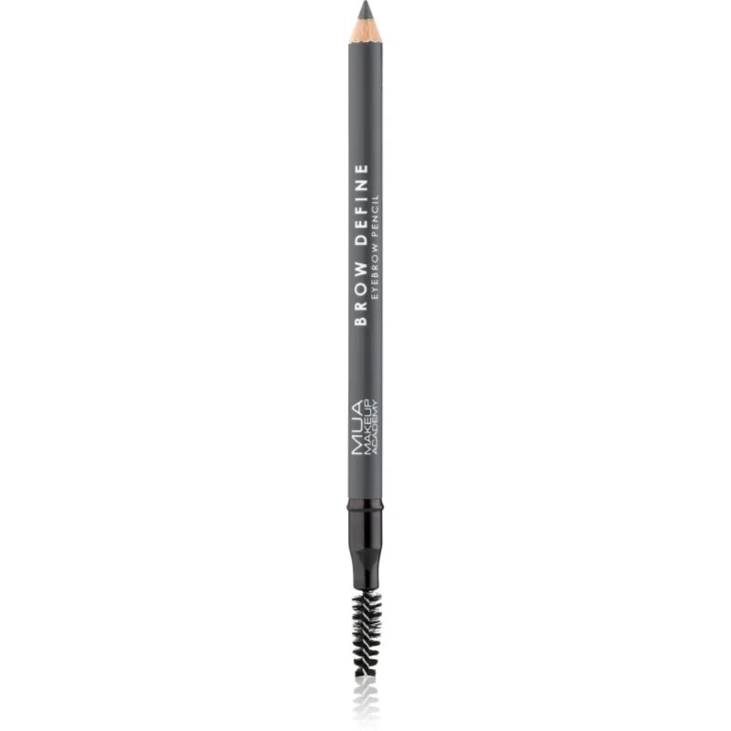 MUA Makeup Academy Brow Define dlouhotrvající tužka na obočí s kartáčkem odstín Grey 12 g