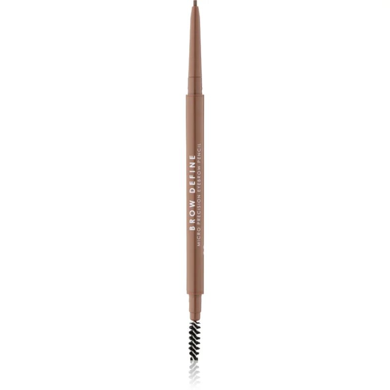 MUA Makeup Academy Brow Define precizní tužka na obočí s kartáčkem odstín Mid Brown 0.05 g