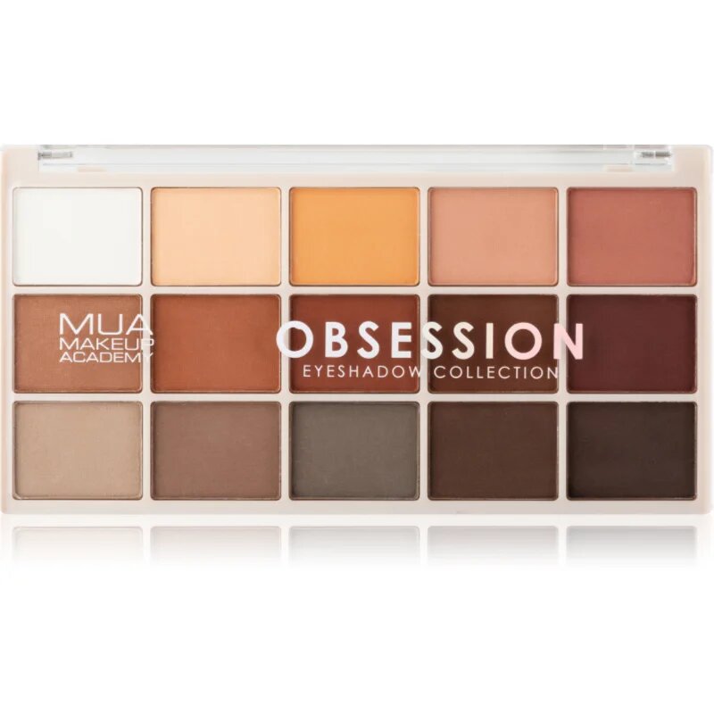 MUA Makeup Academy Eyeshadow Collection 15 Shade Palette paletka očních stínů odstín Obsession 12 g