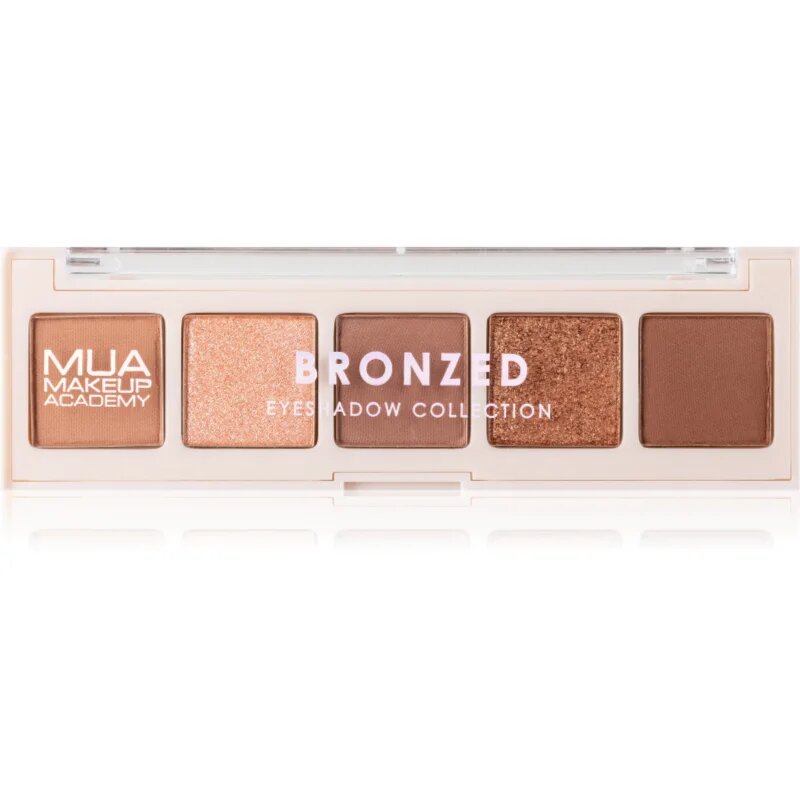 MUA Makeup Academy Eyeshadow Collection 5 Shade Palette paletka očních stínů odstín Bronzed 3.8 g