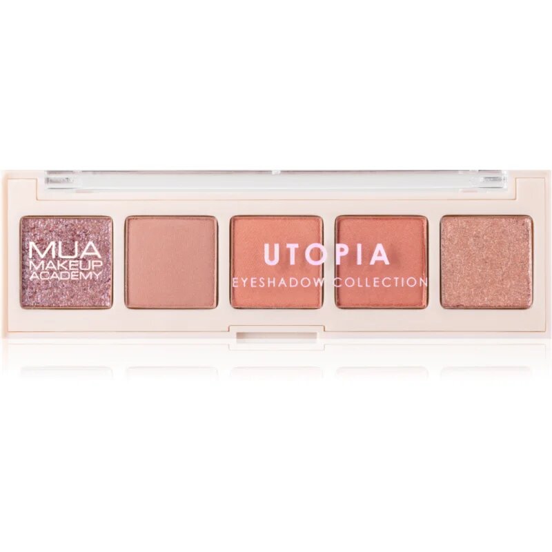 MUA Makeup Academy Eyeshadow Collection 5 Shade Palette paletka očních stínů odstín Utopia 3.8 g