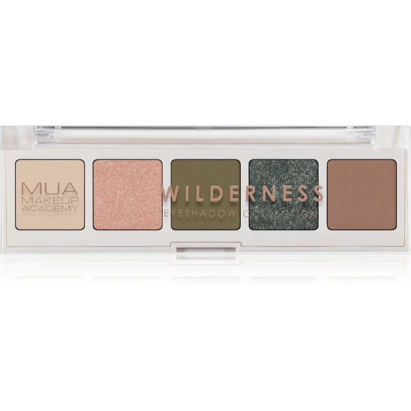 MUA Makeup Academy Eyeshadow Collection 5 Shade Palette paletka očních stínů odstín Wilderness 3.8 g
