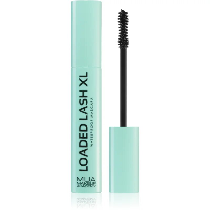 MUA Makeup Academy Loaded Lash XL voděodolná řasenka pro prodloužení natočení a objem odstín Black 8 g