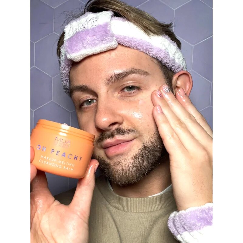 MUA Makeup Academy Oh Peachy odličovací balzám s obsahem oleje s vůní broskve 70 g