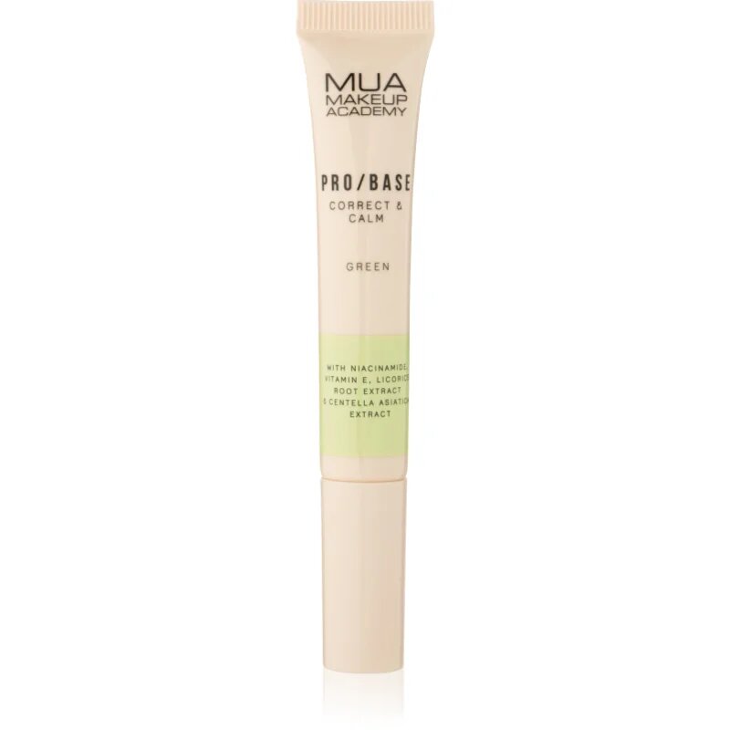 MUA Makeup Academy PRO/BASE Colour Corrector korektor proti začervenání odstín Correct & Calm – Green 10 ml