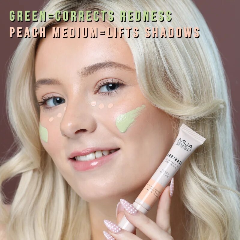 MUA Makeup Academy PRO/BASE Colour Corrector korektor proti začervenání odstín Correct & Calm – Green 10 ml