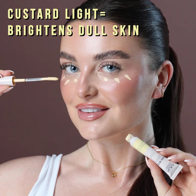 MUA Makeup Academy PRO/BASE Colour Corrector rozjasňující korektor odstín Correct & Brighten – Custard Light 10 ml
