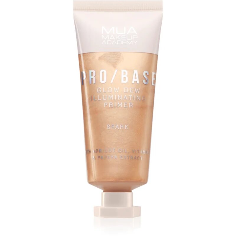 MUA Makeup Academy PRO/BASE Glow Dew rozjasňující podkladová báze odstín Spark 30 ml