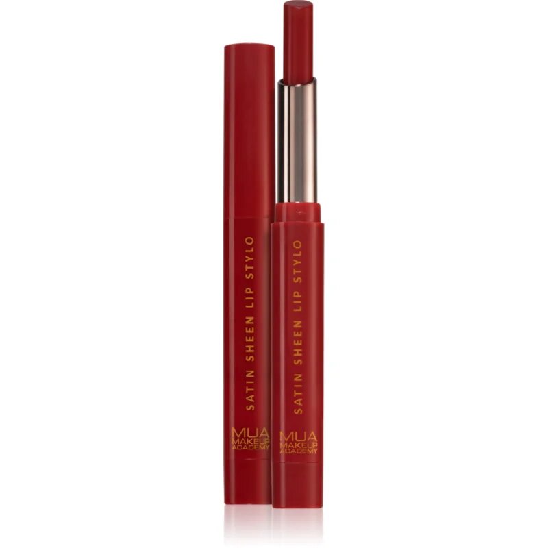 MUA Makeup Academy Satin Sheen saténová rtěnka odstín Razzleberry 15 g