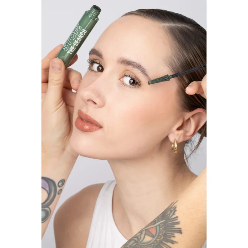 MUA Makeup Academy Stop The Search dlouhotrvající řasenka odstín Khaki 12 ml