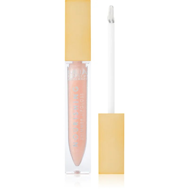 MUA Makeup Academy Virtual Glow vyživující lesk na rty pro třpytivý lesk odstín IRL 6.5 ml
